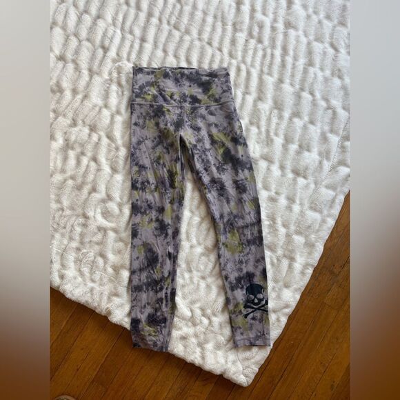 Lululemon Align High-Rise Crop 21" Radial Tie Dye Mauve Grey Multi - Picture 3 of 7